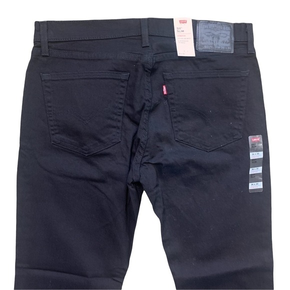 Levi’s 511 Slim 36x30 Stretch New With Tags Black Jeans - Picture 5 of 15